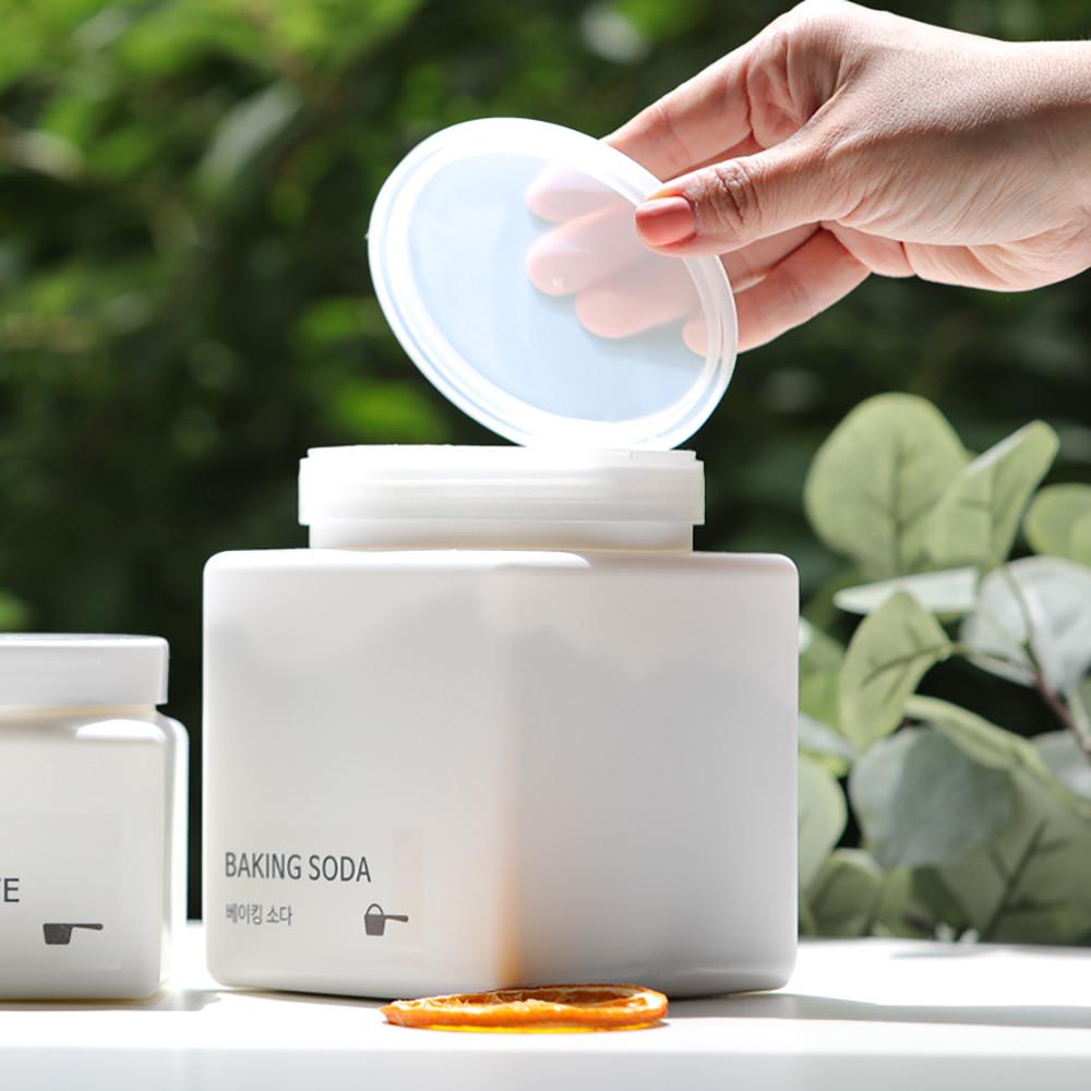 3P 원형뚜껑 가루 세제용기 세제소분용기 세탁세제통 500ml