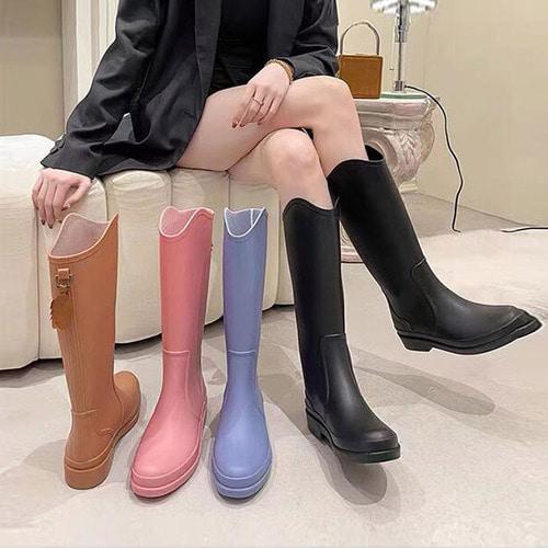 여성 4컬러 롱/미들 레인부츠 장화 주방화