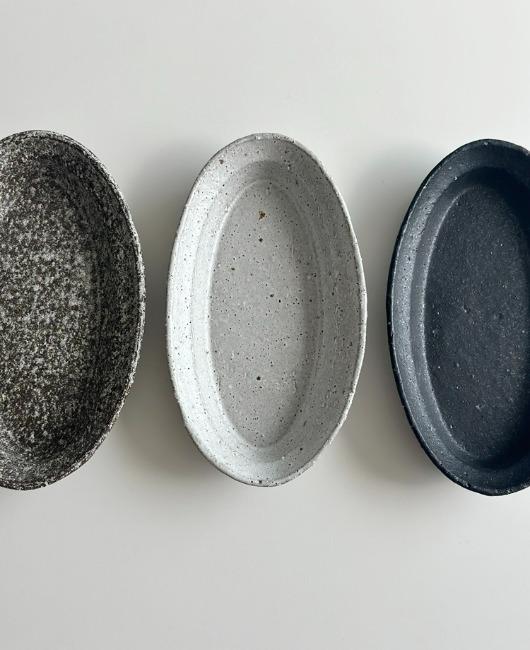 [김영욱 작가] 나우도자 - 롱 오벌 플레이트 (3 color)