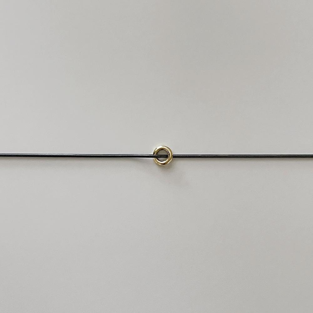 Doughnut necklace(Gold color)