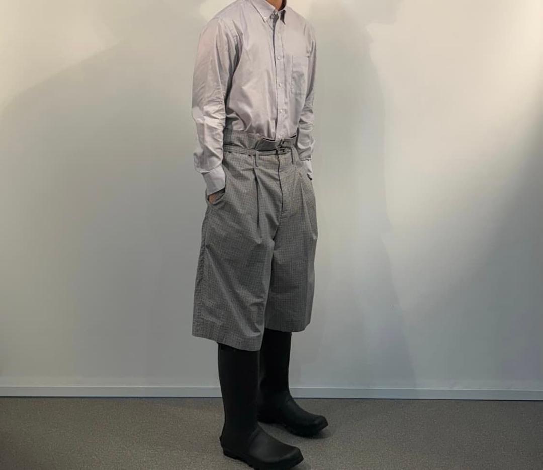 [L] 아가노비치 체크 버뮤다 팬츠 | 후루츠패밀리