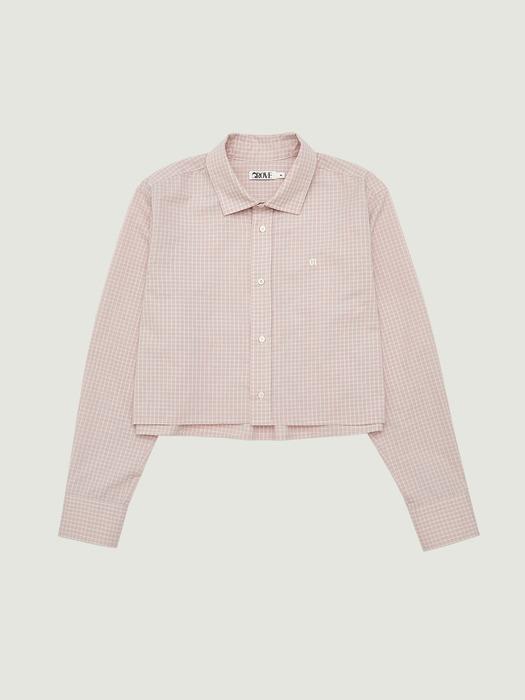 25FW MAREN CHECK SHIRT (PINK CHECK)