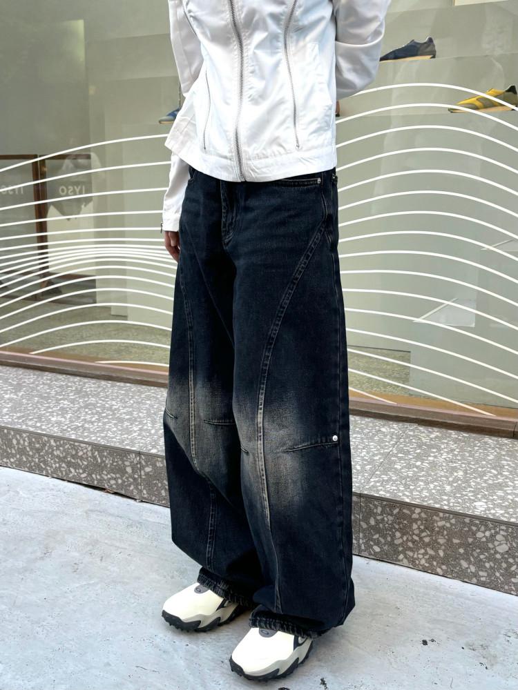 벌룬 워싱 데님팬츠