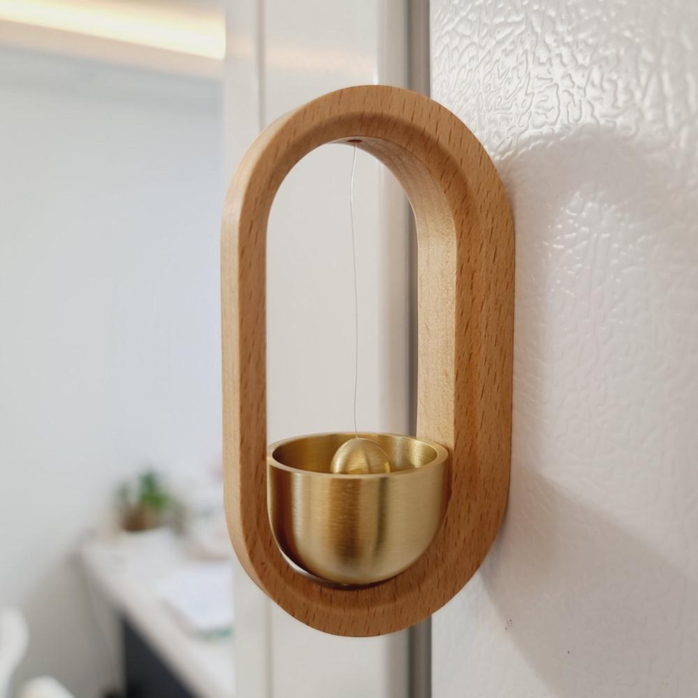 우드 도어벨 현관문 풍경종 카페 문에다는 미니종 출입문