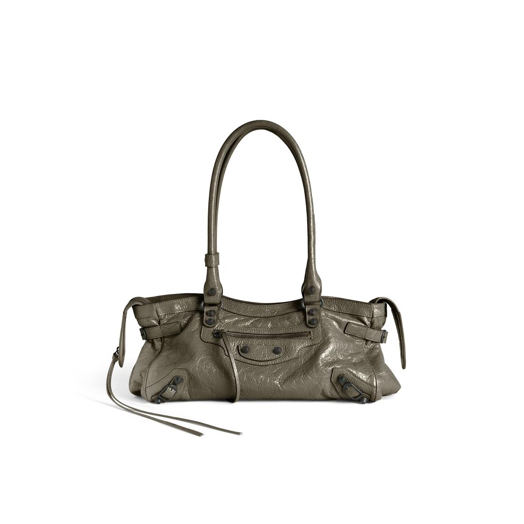 여성 르 시티 백 이스트-웨스트 아미 그린