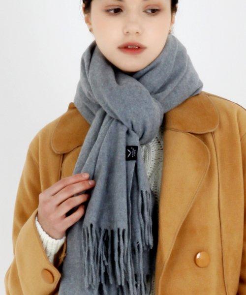 웜소프트 머플러 그레이