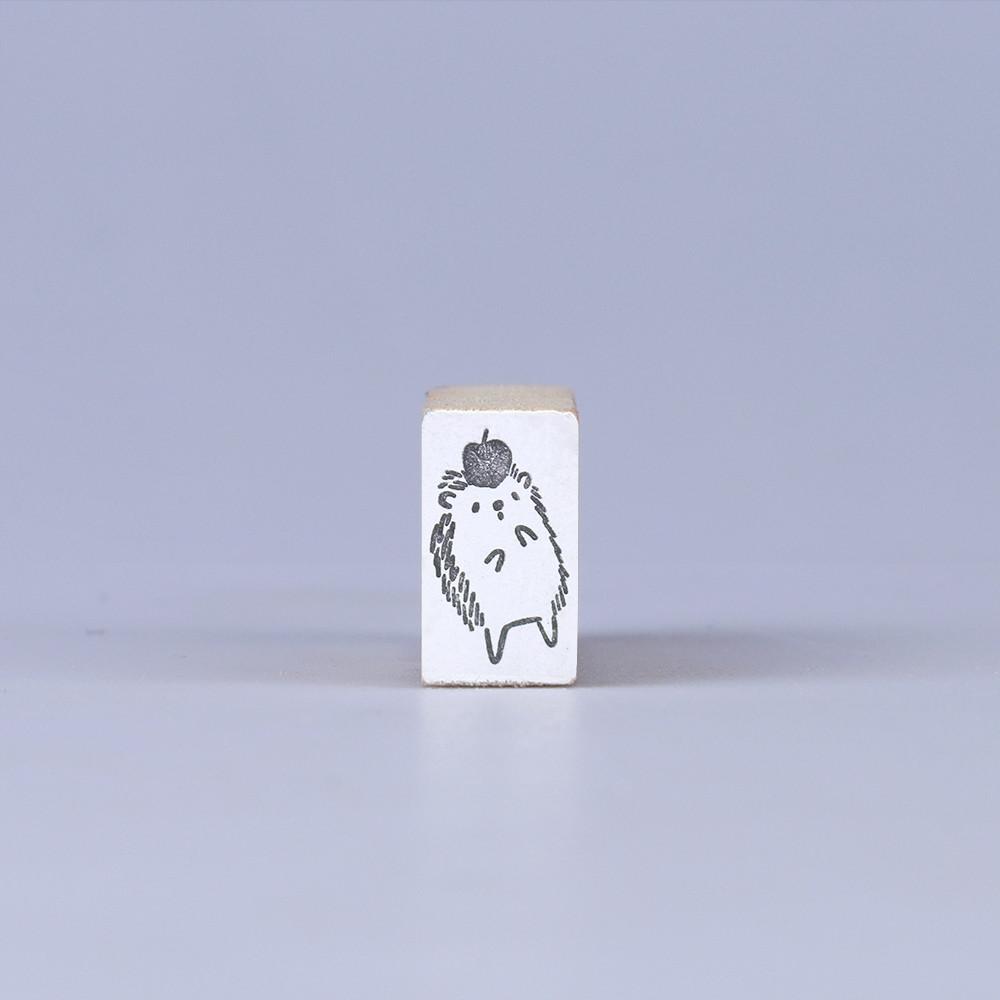 [ 우드스탬프 ] 사과 고슴도치