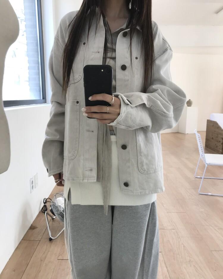 튜프티 stone wash jacket