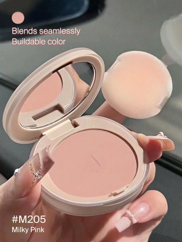 JOOCYEE M205 밀키 핑크 매트 블러셔 자연스러운 글로우 장시간 지속 고피그먼트 경량 부드러운 블랜드 가능한 빌더블 컬러