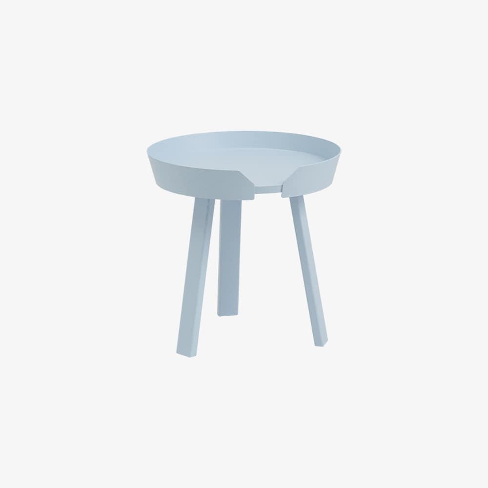 AROUND COFFEE TABLE SMALL LIGHT BLUE