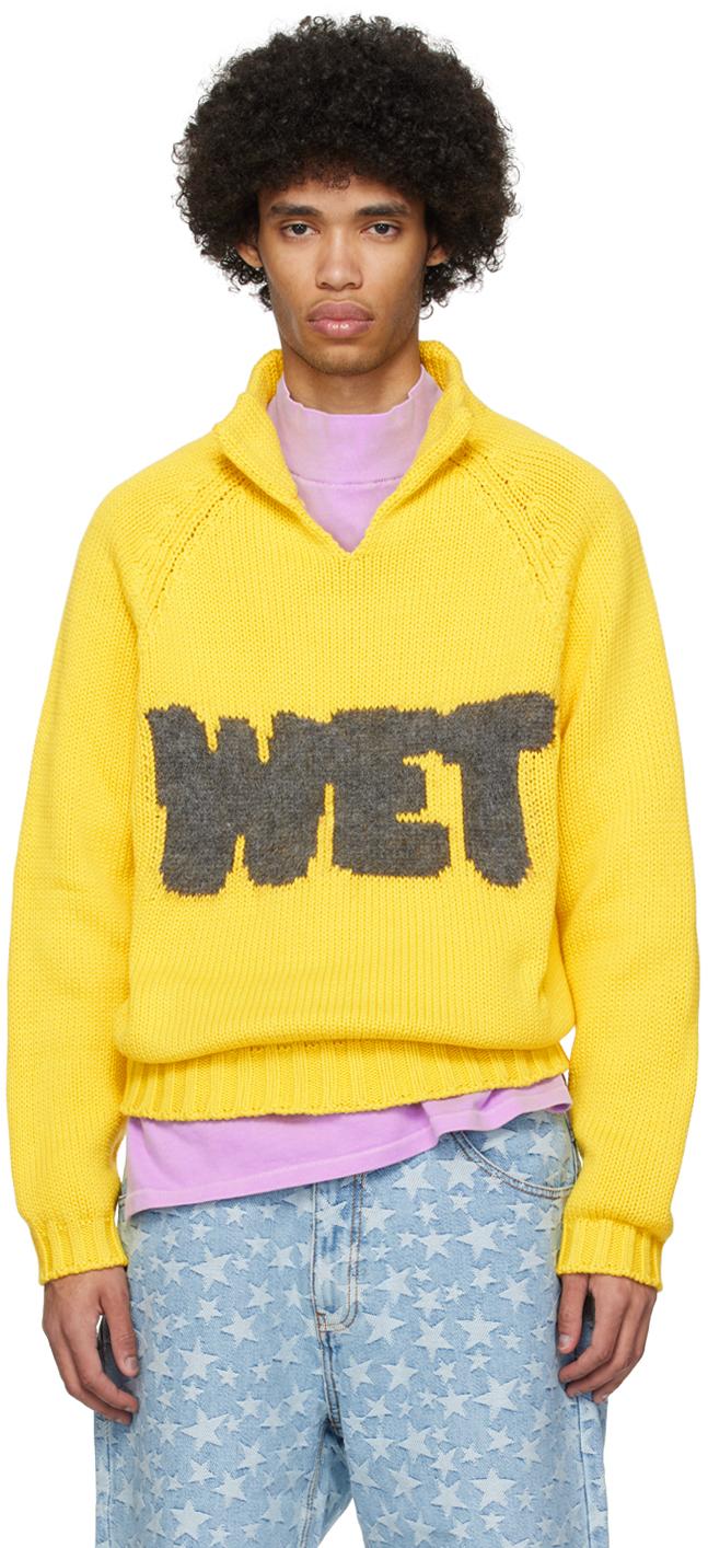 옐로우 코튼 폴로 셔츠