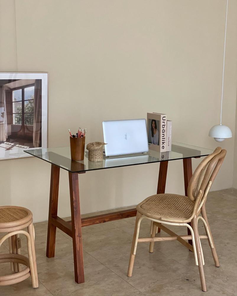 [자체제작] Aura table (아우라 4인 테이블) 원목 테이블 식탁 우드