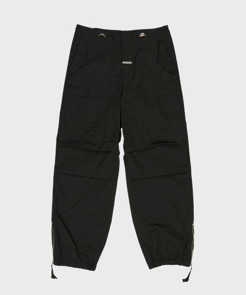SIDE ZIP PARACHUTE PANTS BLACK (VH2ESUPA11A)