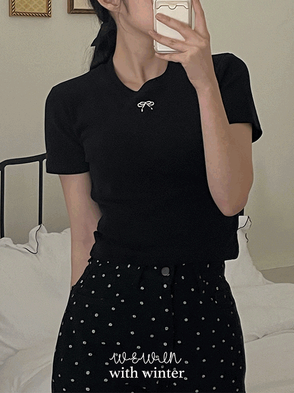 피치 기모 반팔 티셔츠