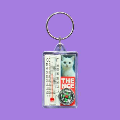 ACRYLIC KEY HOLDER_THERMOMETER_CAT