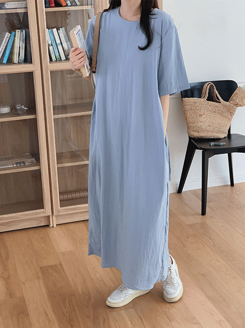 로티 나일론 스트랩 맥시 롱 원피스 (ops)