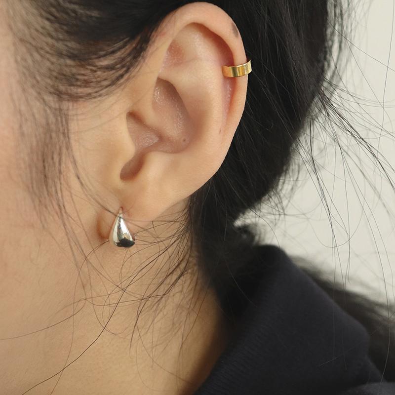 볼륨 원터치귀걸이 (실버925)