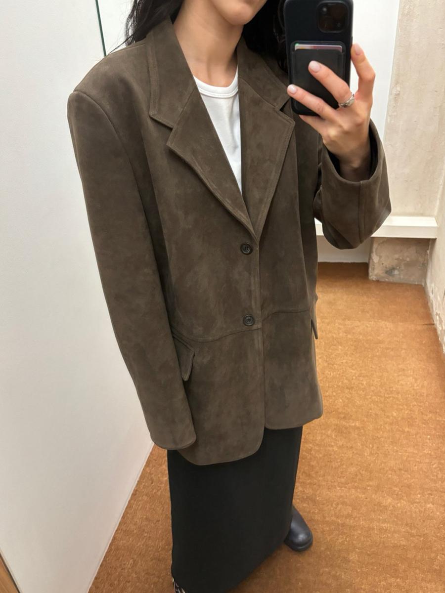 Out suede jacket (2color) *10/17 순차출고