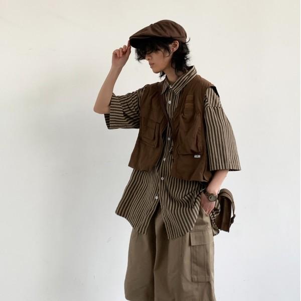 Vintage Short Brown Work Vest