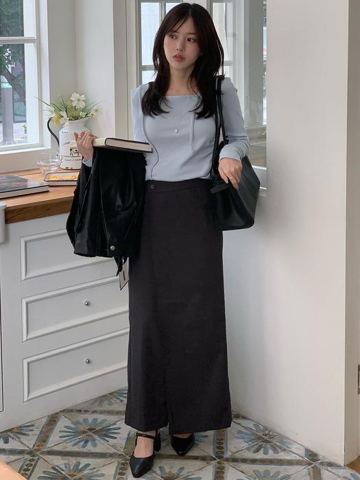 UNBALANCE LONG SKIRT CH
