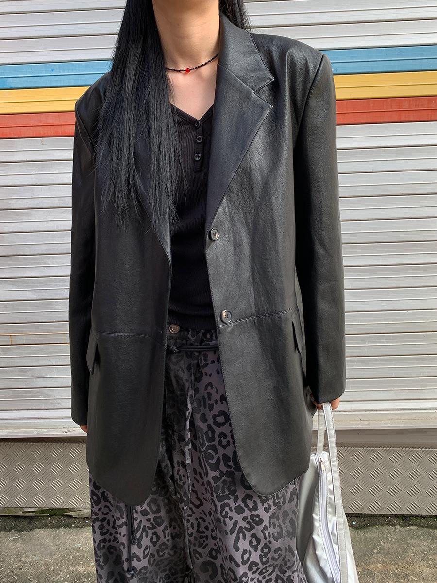 Out leather jacket (2color) *주문폭주