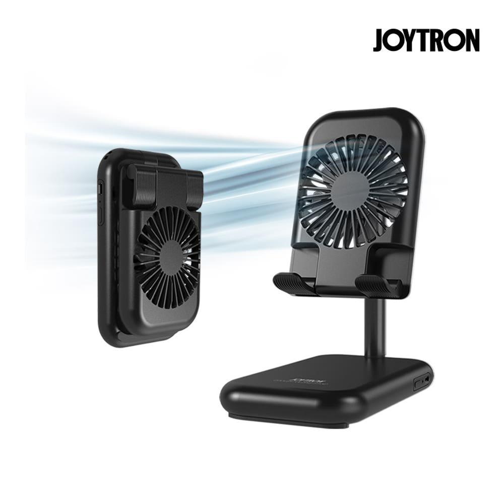 [행사상품] 조이트론 쿨러 폴딩 미니 책상용 선풍기 캠핑 무선 탁상용 스탠드 스마트폰