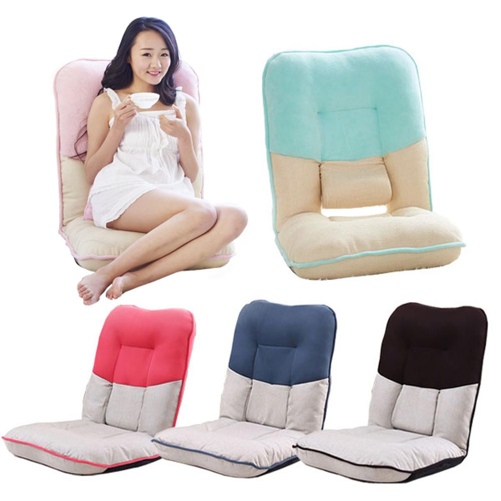 블루밍홈 코시 14단 접이식 요추 등받이 좌식의자