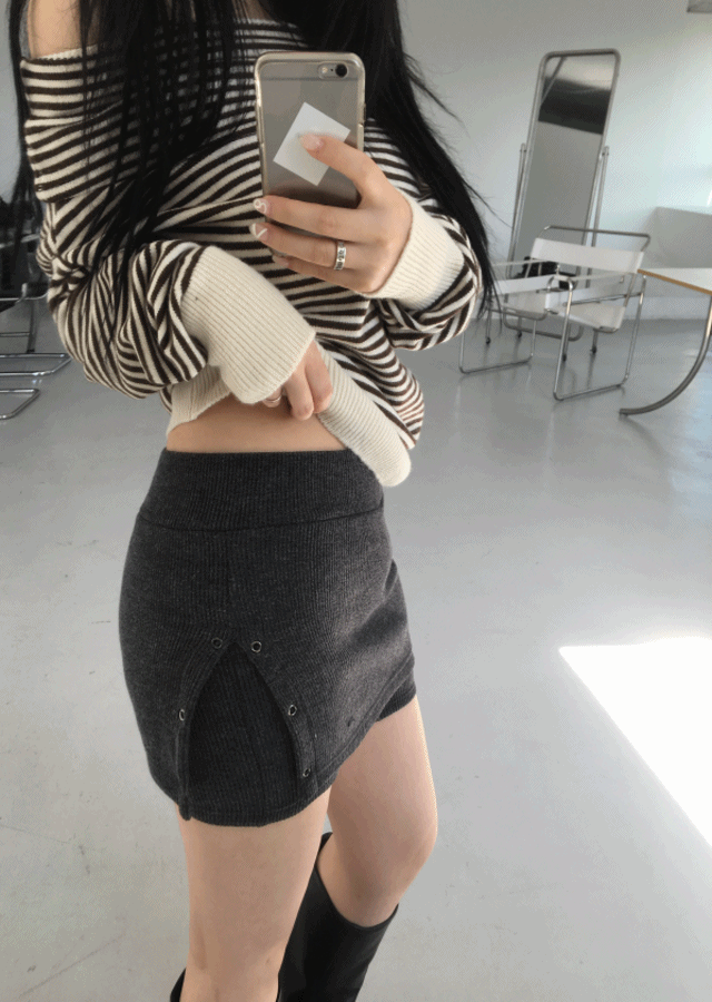 밴딩 힐 니트 쇼츠 팬츠 (2COLOR)