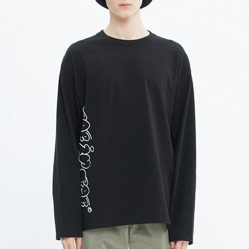 FAT LOGO LONG SLEEVE_BLACK