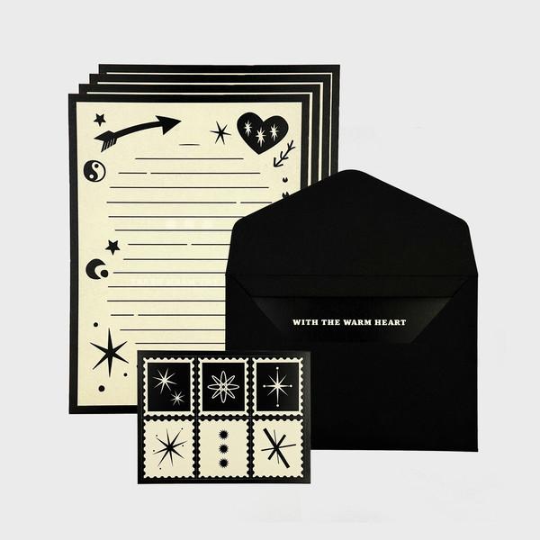 WARM HEART LETTER PAPER SET (SET OF 5EA)