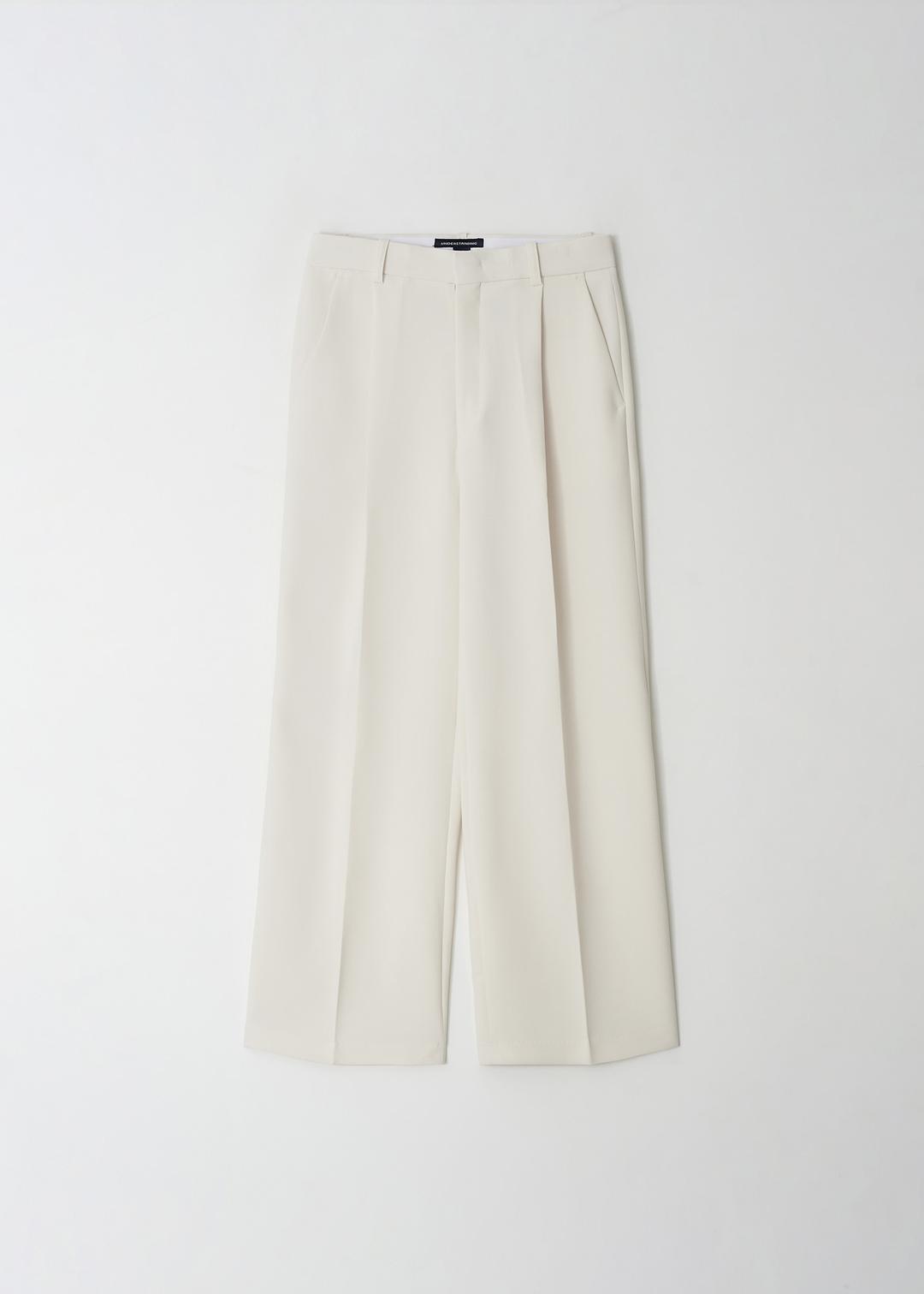 25 EDITION SPRING ONE TUCK PANTS (IVORY)