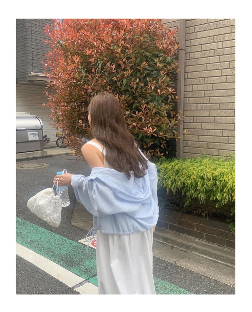 liter 리터 유이 후드 블라우스 바람막이 자켓 (2c)