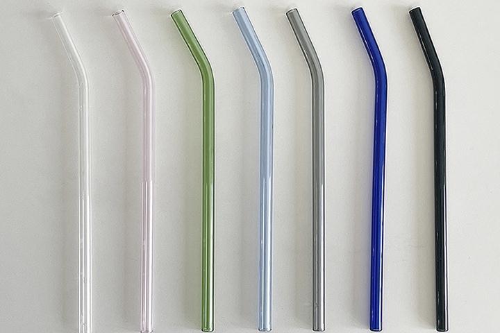 내열유리빨대 커피 스무디 에이드 투명 스트로우 제로웨이스트