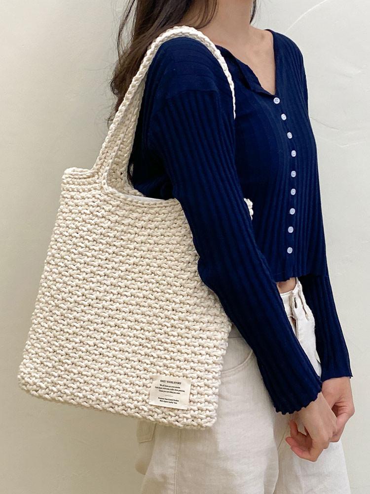 DIY 코튼10 데일리 에코백 코바늘 뜨개질 동영상 패키지