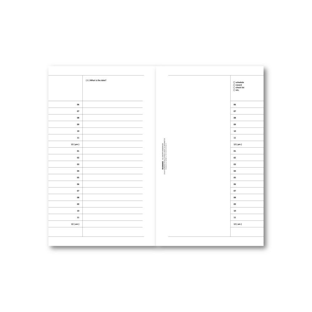 a6 schedule