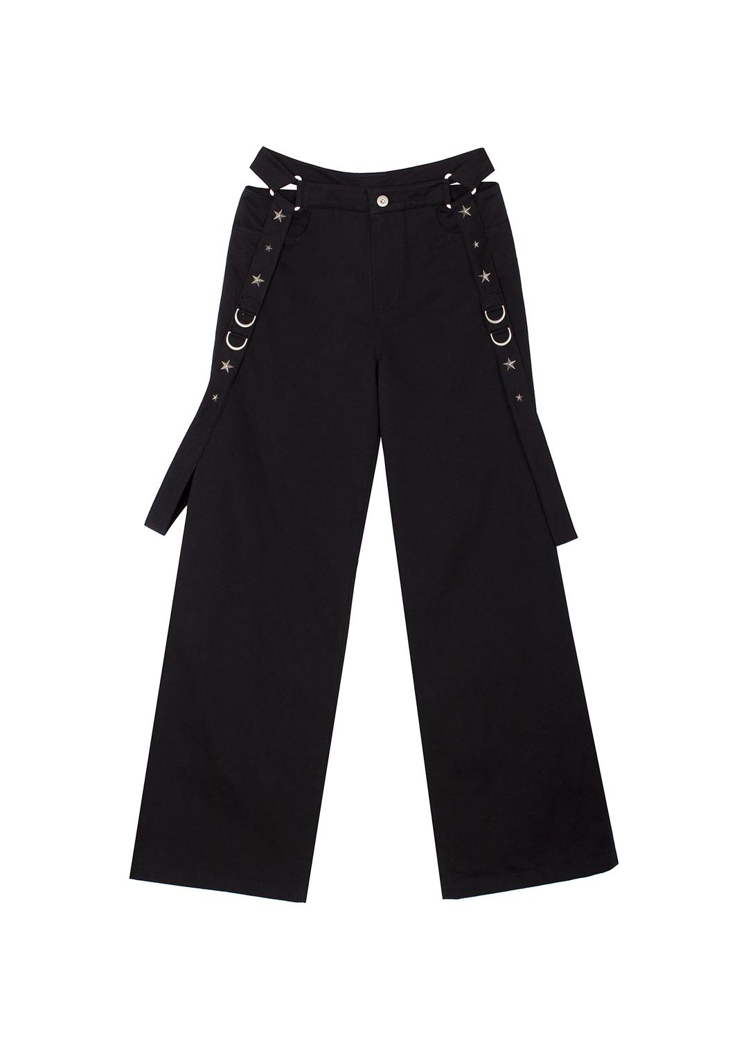 Star Belt Pants (Black)