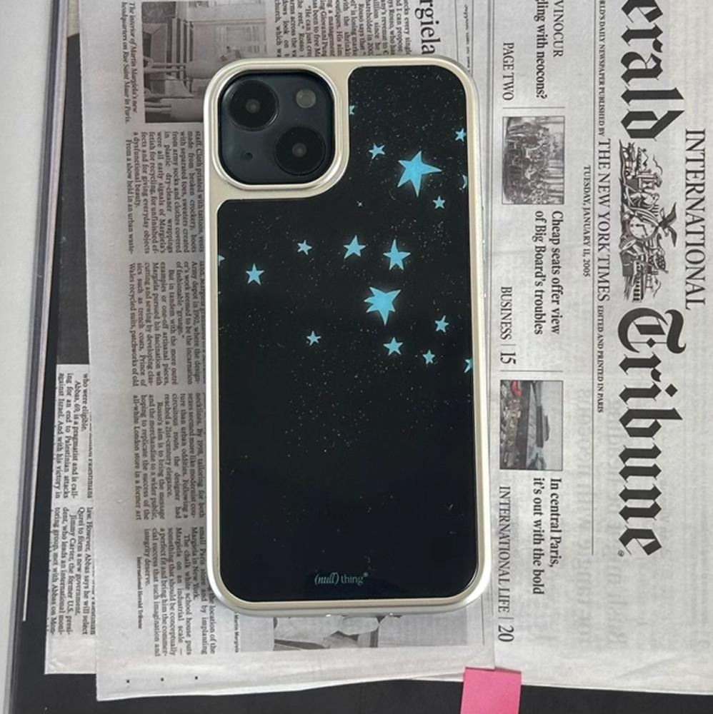 수심 Midnight Starry Case 밤하늘 별빛 케이스 아이폰 겨울 별 아이폰16
