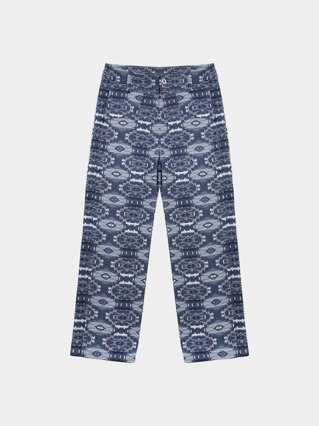 DUAL-DETAIL JACQUARD PANTS