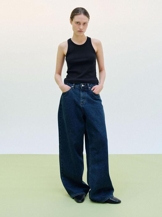 데님 와이드 팬츠