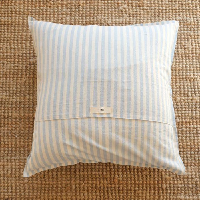 Cotton Cushion Cover_Blue Stripe