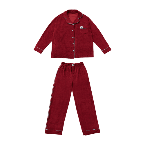 Fluffy Pajamas / burgundy