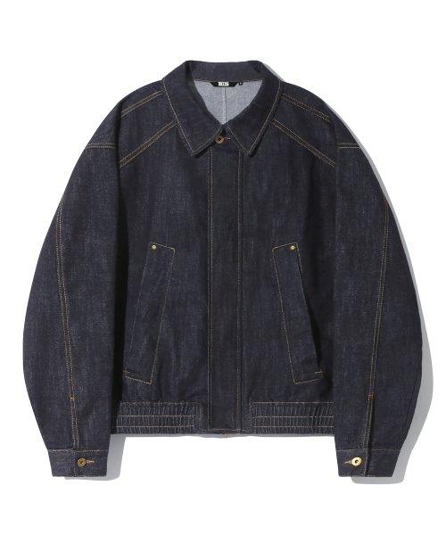 韓国商品/ROCKCAKE Overfit Leather Blouson Jacket MUSINSA | ROCKCAKE Overfit Leather Blouson Jacket - Black
