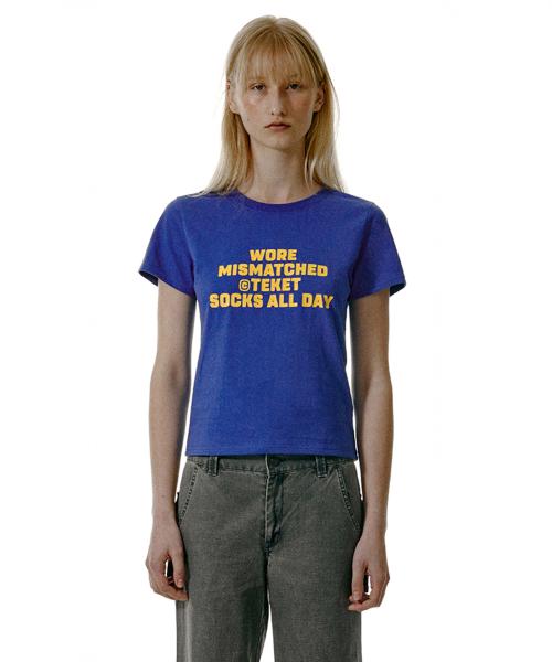 Mismatch Tee Blue