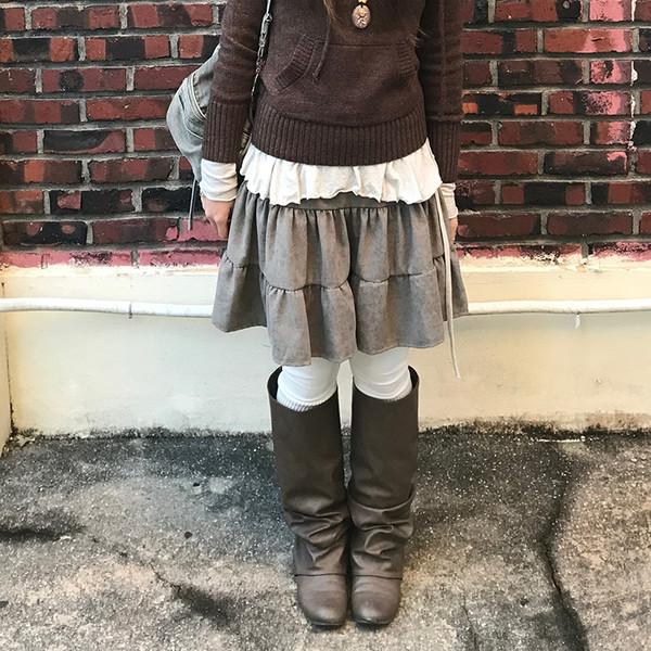 투나 캉캉 스커트 ( tuna tiered skirt )