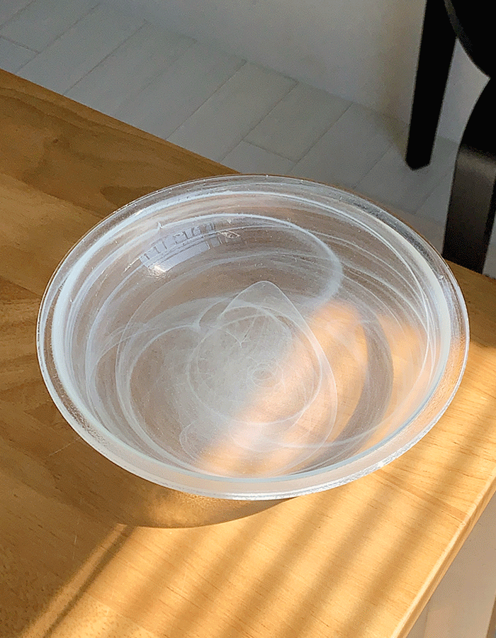 Milk Glass Deep Plate