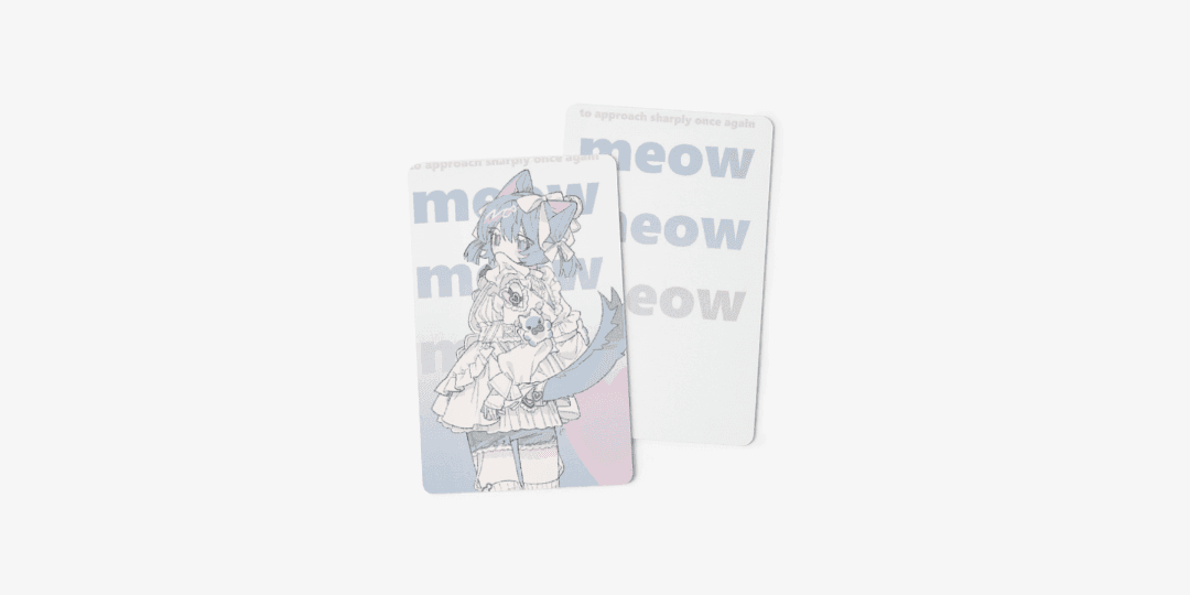 unibun e meow_블루_oc_포토카드 ㅣ 마플샵