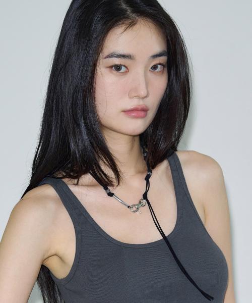 리프 스웨이드 네크리스 [black]