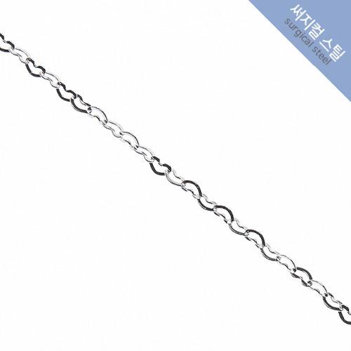 [체인-244] 써지컬스틸체인 (하트체인) 2.4mm [1m]