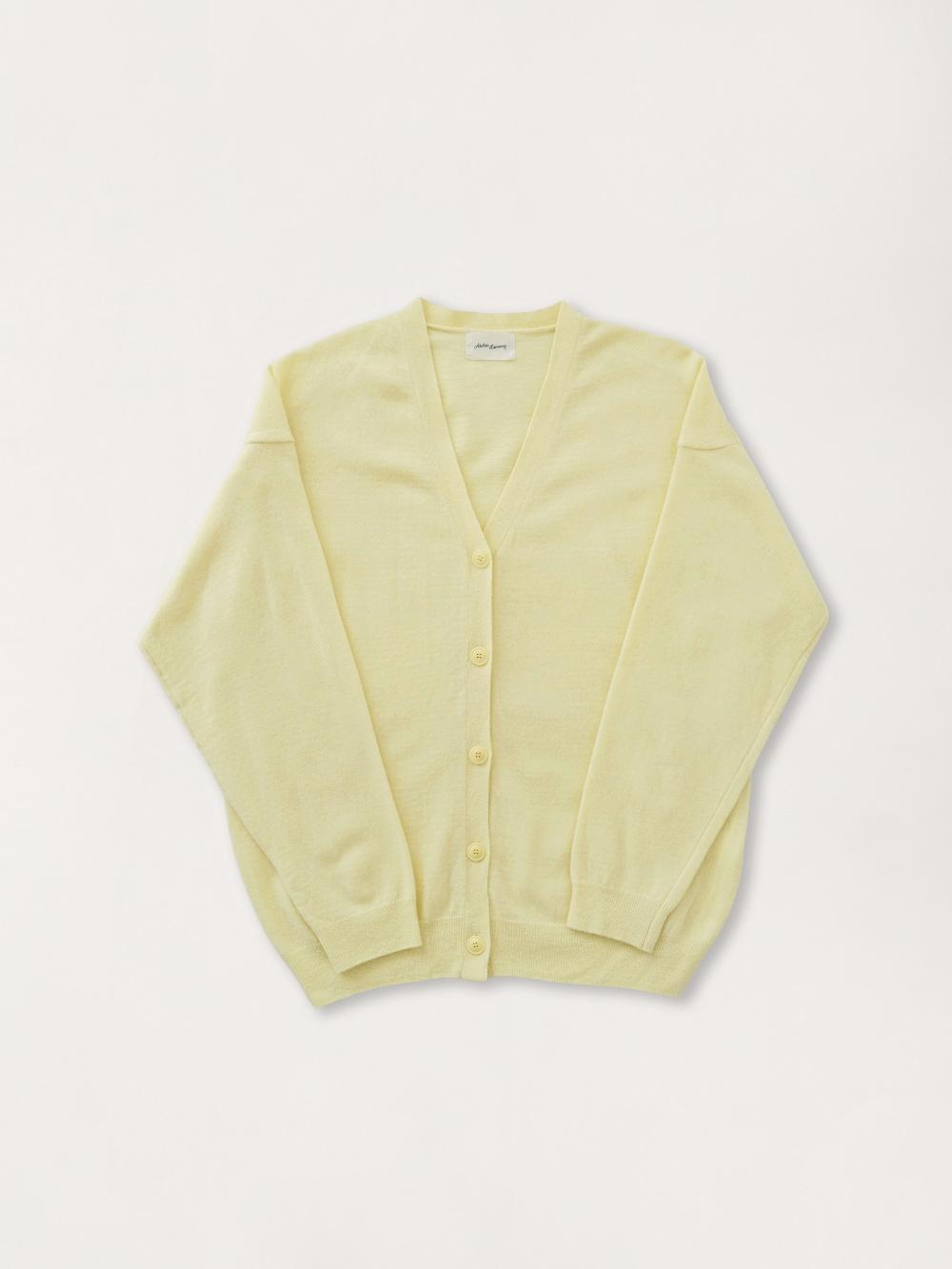 oversized cardigan - soft yellow