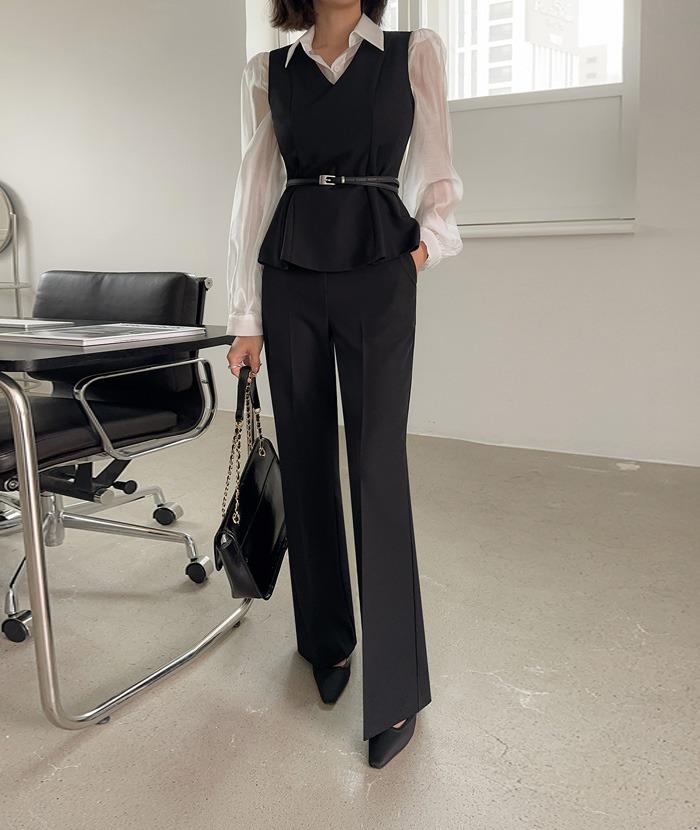 다바걸 [핫딜]리베나훌블라우스슬랙스투피스_A1TP_SE_G